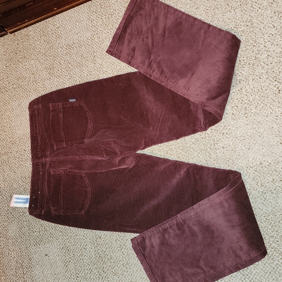 PATAGONIA ORGANIC COTTON NWT BURGUNDY CORDUROY STRAIGHT LEG PANTS SIZE 27 - Picture 6 of 8